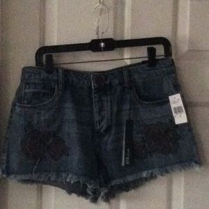 Rose Bowl STS Embroidered Demin Shorts